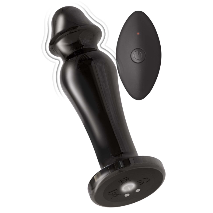 ASS-SATION REMOTE VIBRATING METAL ANAL LOVER-BLACK