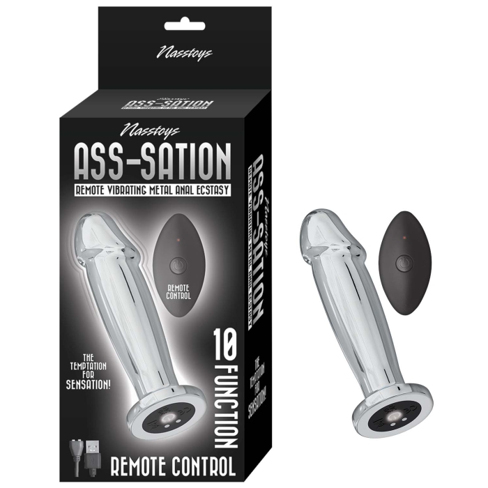 ASS-SATION REMOTE VIBRATING METAL ANAL ECSTASY-SILVER - Click Image to Close