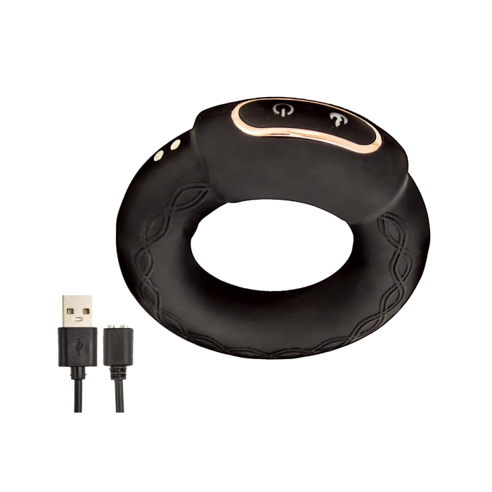 COCKPOWER HEAT UP COCK RING-BLACK - Click Image to Close