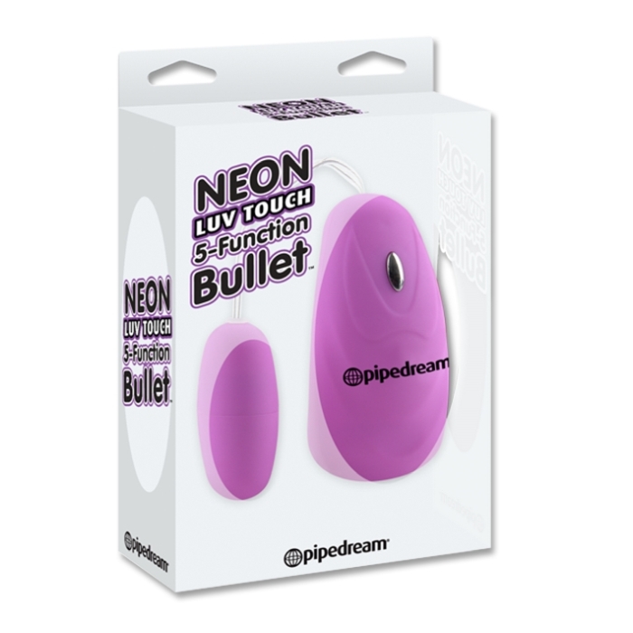 NEON LUV TOUCH 5 FUNCT BULLET PURP - Click Image to Close