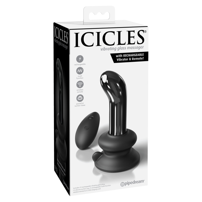 ICICLES NO 84 - WITH RECHARGEABLE VIBRATOR & REMOTE 4"