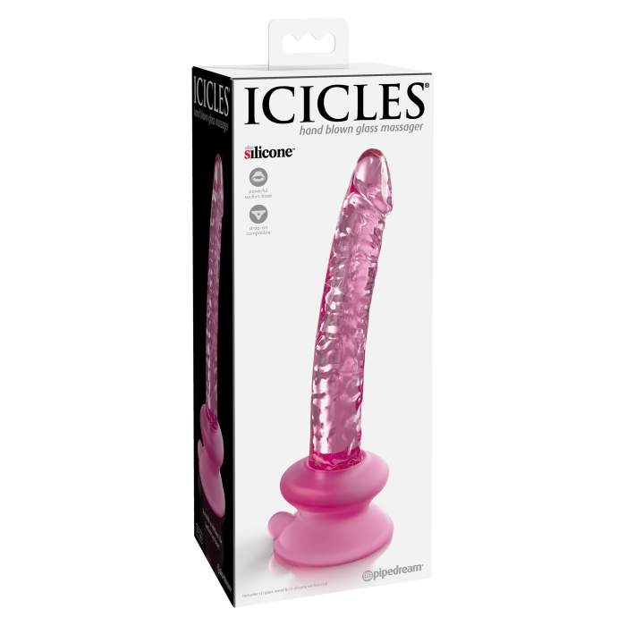 ICICLES NO. 86 - WITH SILICONE SUCTION CUP - PINK 6.75" - Click Image to Close