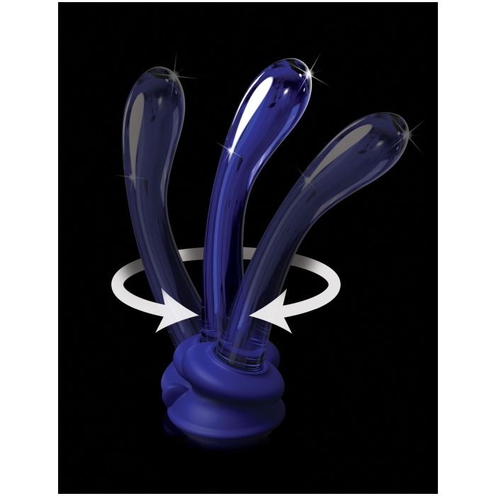 ICICLES NO. 89 - WITH SILICONE SUCTION CUP - BLUE 7" - Click Image to Close