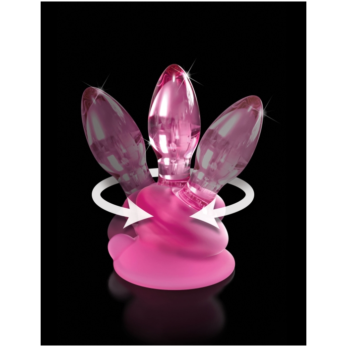 ICICLES NO. 90 - WITH SILICONE SUCTION CUP - PINK 3.5" - Click Image to Close