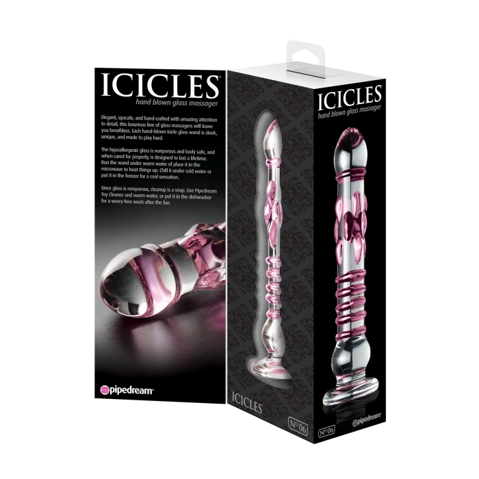 ICICLES NO 6 - CLEAR PINK - Click Image to Close