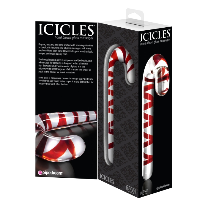 ICICLES NO 59 - CLEAR RED - Click Image to Close