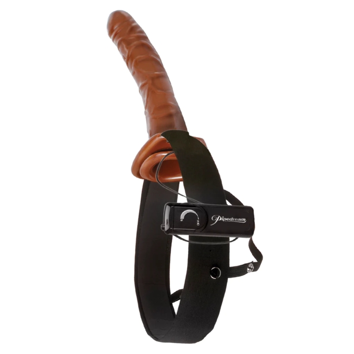 FFS CHOCOLATE DREAM VIBE HOLLOW STRAP-ON - BLACK/BROWN - Click Image to Close
