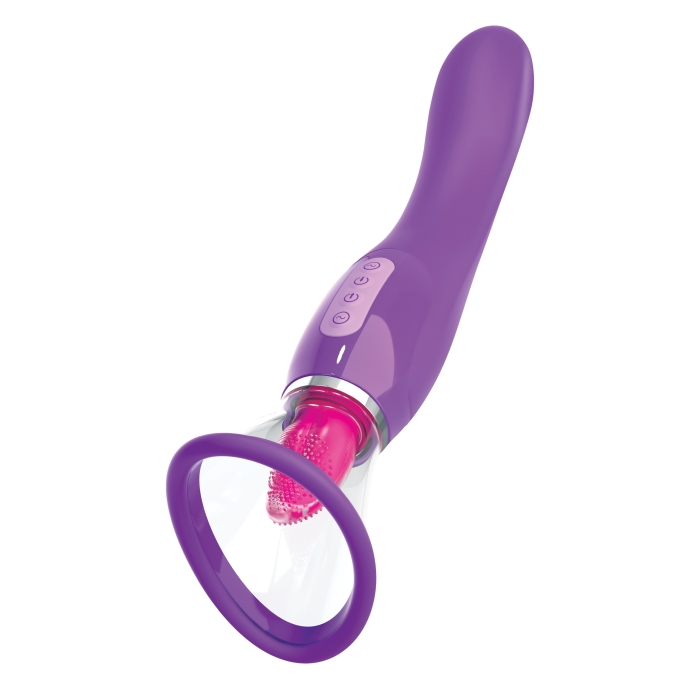 FANTASY FOR HER VIBRATING LICKING PUMP - PURPLE - Click Image to Close