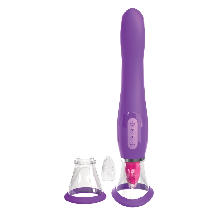 FANTASY FOR HER VIBRATING LICKING PUMP - PURPLE - Click Image to Close