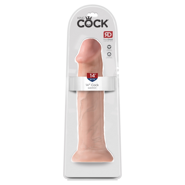 KING COCK 14" COCK - LIGHT - Click Image to Close