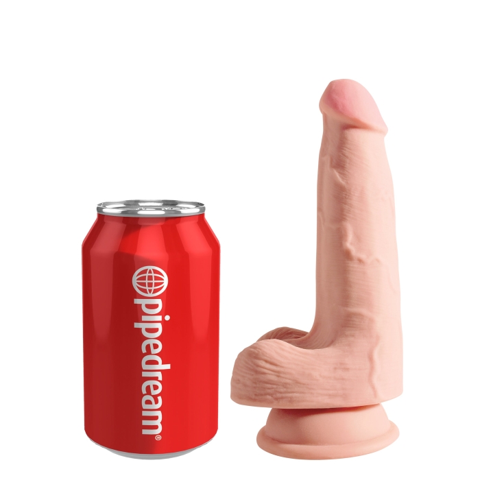KING COCK PLUS 5" TRIPLE DENSITY COCK WITH BALLS - LIGHT