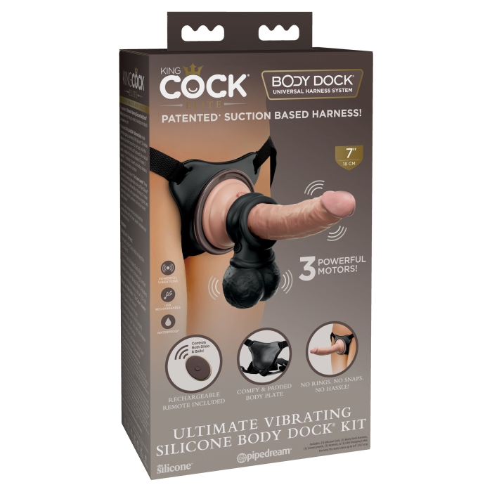 KING COCK ELITE DELUXE BODY DOCK KIT - Click Image to Close