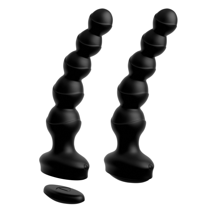 3SOME WALL BANGER BEADS - BLACK 6.5" - Click Image to Close
