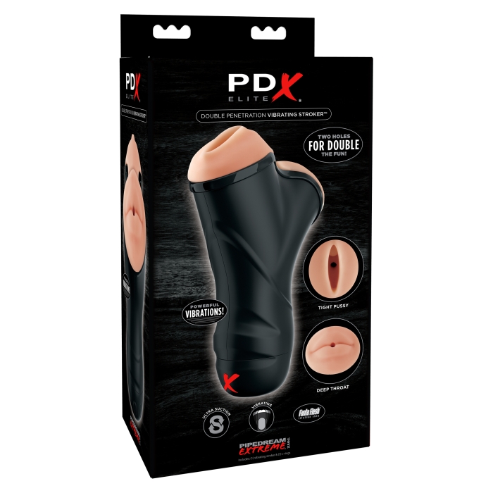 DOUBLE PENETRATION VIBRATING STROKER - Click Image to Close