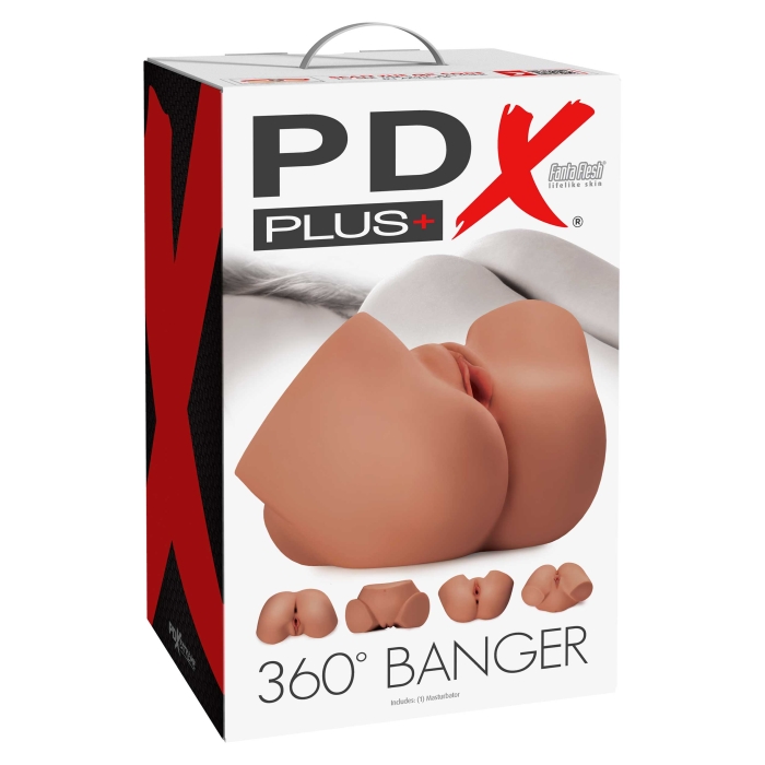 PDX PLUS FEMALE 360 BANGER - TAN - Click Image to Close