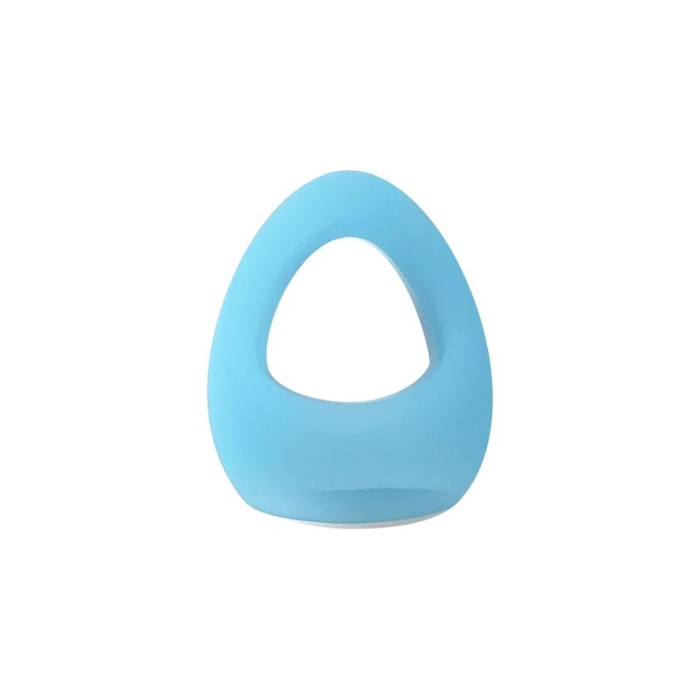 RAPTURE WATERDROP GLO COCK & BALL RING - BLUE RASPBERRY - Click Image to Close