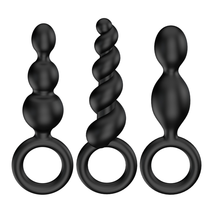 BOOTY CALL - SET OF 3 - BLACK