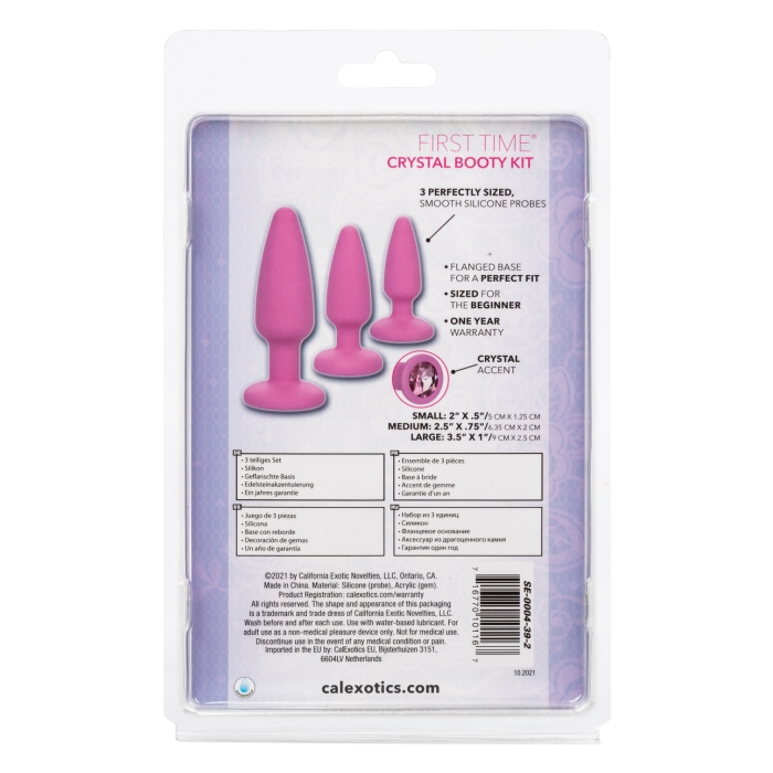 FIRST TIME CRYSTAL BOOTY KIT - PINK - Click Image to Close
