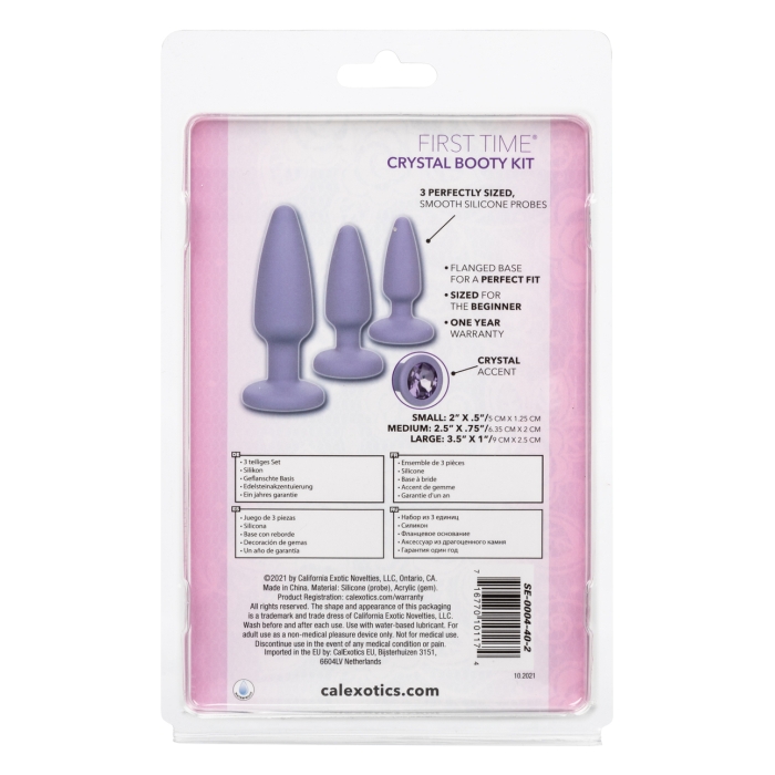 FIRST TIME CRYSTAL BOOTY KIT - PURPLE - Click Image to Close