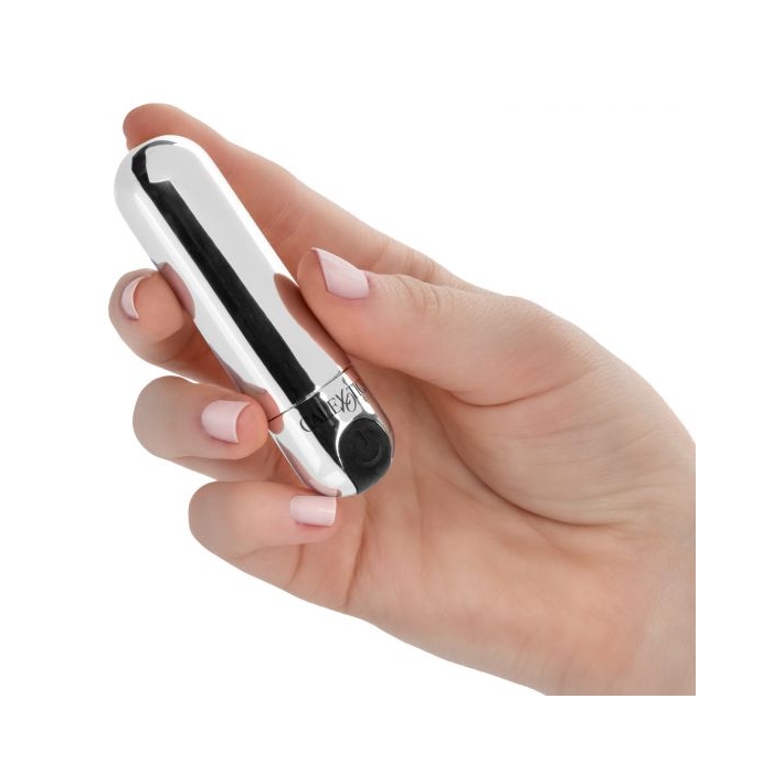 RECHARGEABLE HIDEAWAY BULLET - SILVER - Click Image to Close