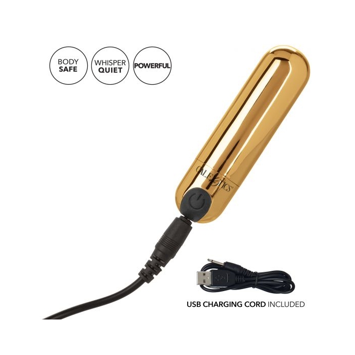 RECHARGEABLE HIDEAWAY BULLET - GOLD - Click Image to Close
