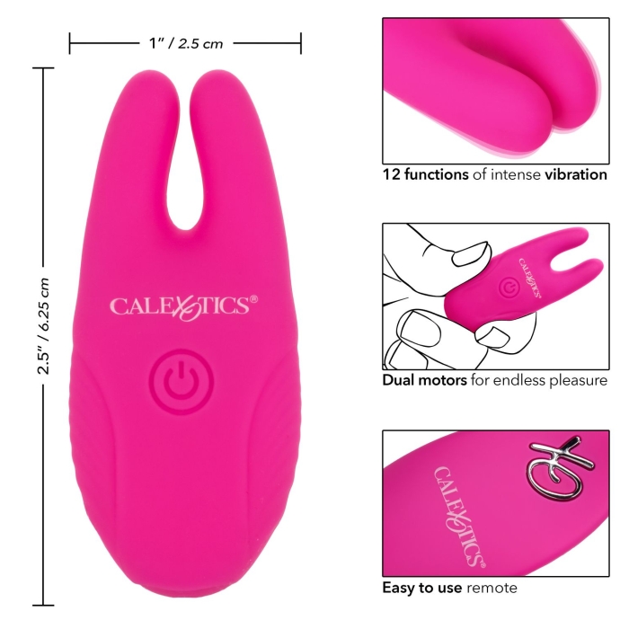 SILICONE REMOTE NIPPLE CLAMPS - PINK - Click Image to Close