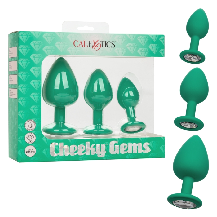 CHEEKY GEMS - GREEN - Click Image to Close