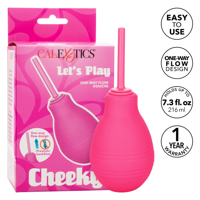 CHEEKY ONE-WAY FLOW DOUCHE - PINK - Click Image to Close
