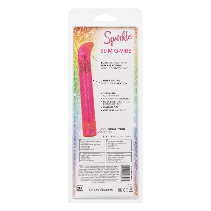 SPARKLE SLIM G-VIBE - PINK - Click Image to Close