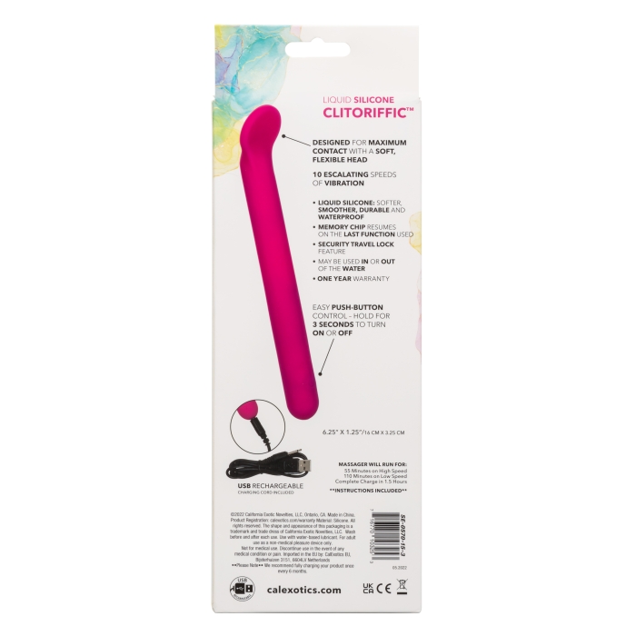 BLISS LIQUID SILICONE CLITORIFFIC 10X VIBE - PINK - Click Image to Close