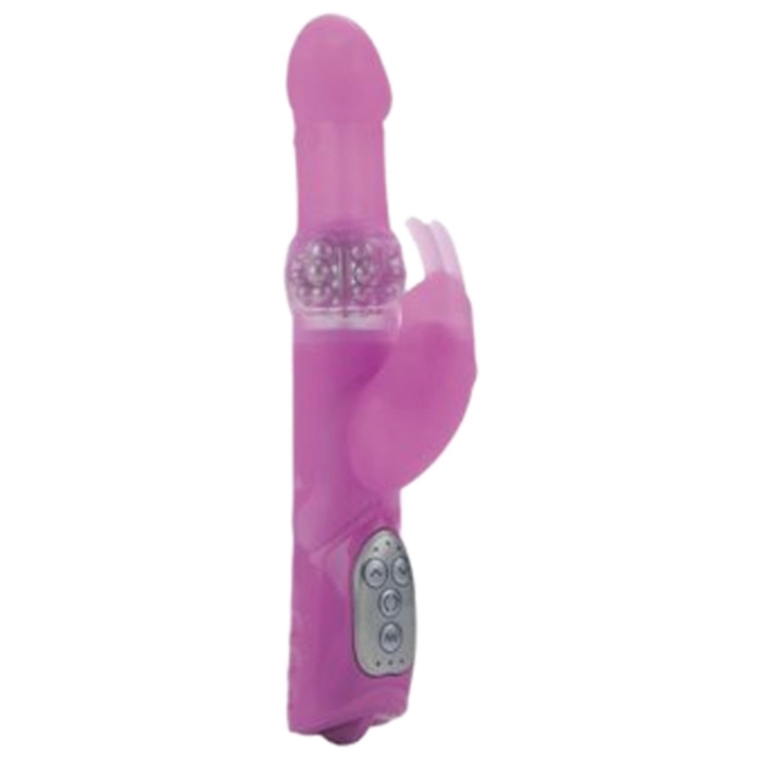 SILICONE JACK RABBIT - PINK - Click Image to Close
