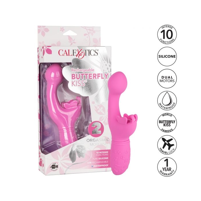 RECHARGEABLE BUTTERFLY KISS - PINK