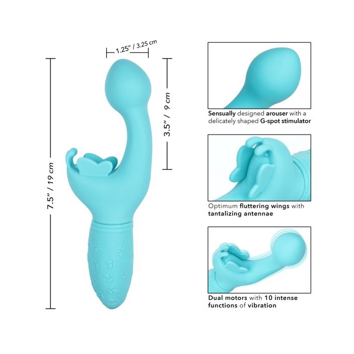 RECHARGEABLE BUTTERFLY KISS - BLUE - Click Image to Close