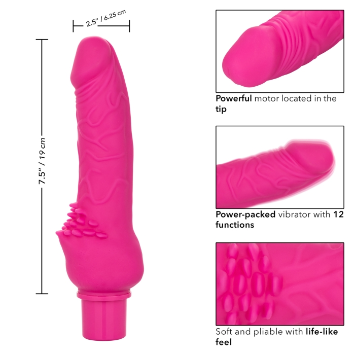 RECHARGEABLE POWER STUD CLITERRIFIC - PINK