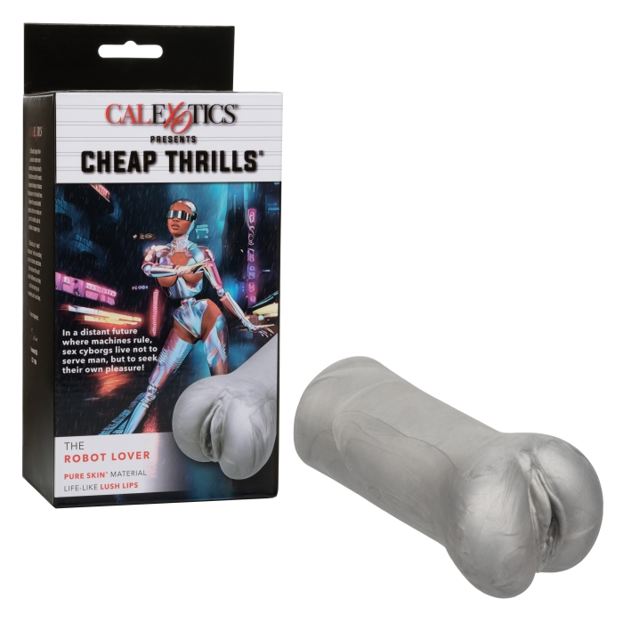 STROKER 5.5" SILVER CHEAP THRILLS: THE ROBOT LOVER - Click Image to Close
