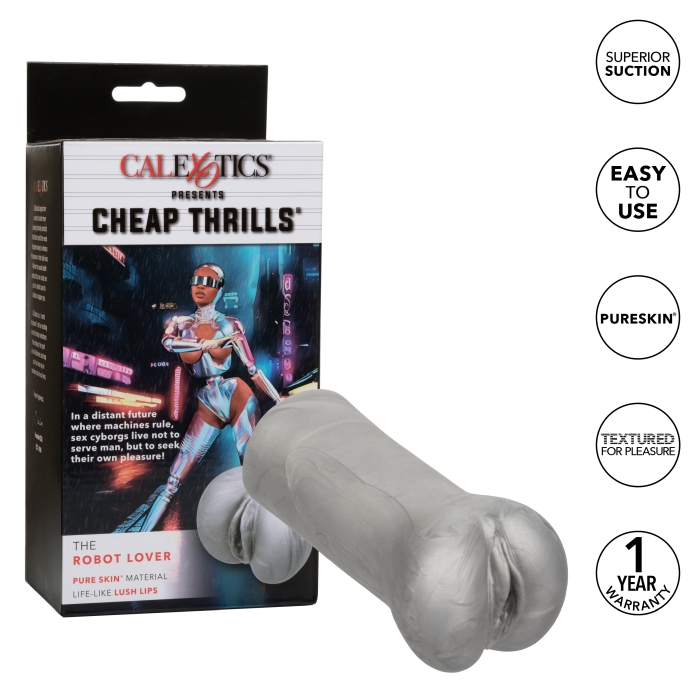 STROKER 5.5" SILVER CHEAP THRILLS: THE ROBOT LOVER - Click Image to Close