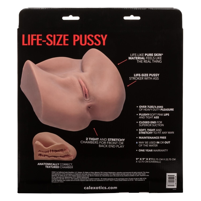 STROKE IT LIFE-SIZE PUSSY-BRN - Click Image to Close