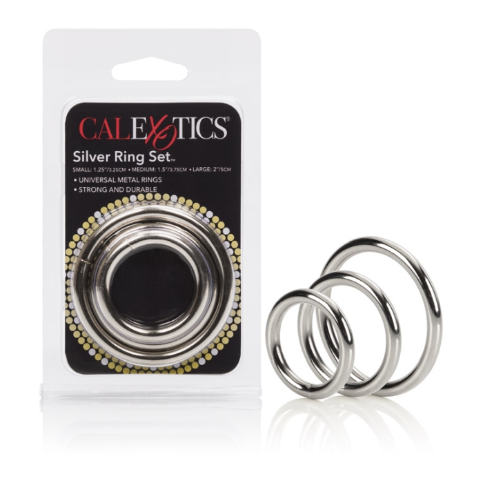SILVER RING - 3 PIECE SET - Click Image to Close