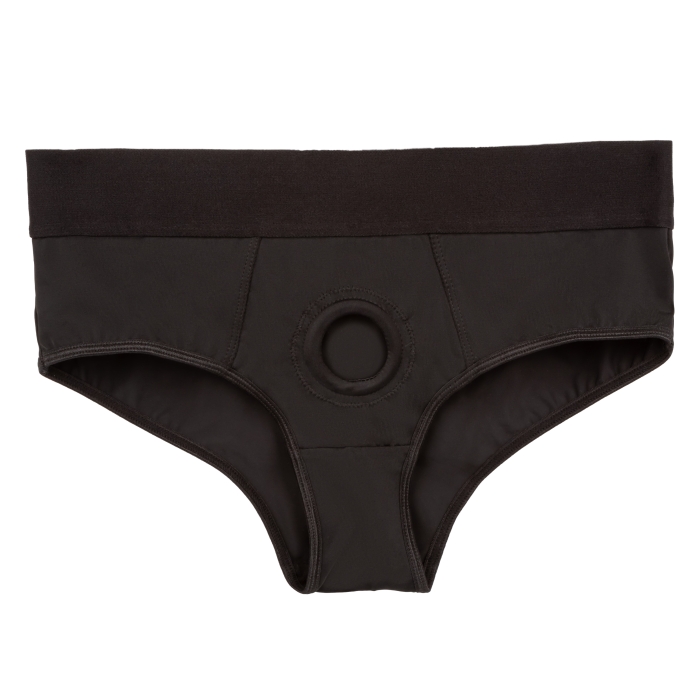 HER ROYAL HARNESS BACKLESS BRIEF S/M - BLACK
