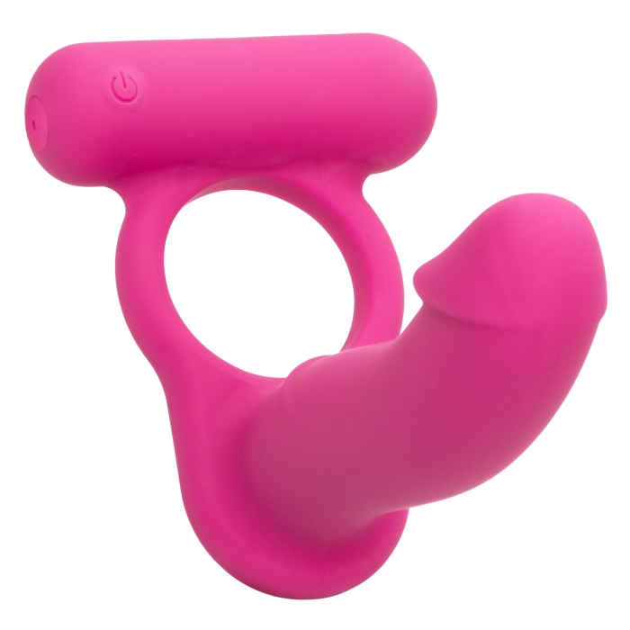 SILICONE RECHARGEABLE DOUBLE DIVER - PINK - Click Image to Close
