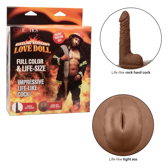 SIZZLING SERGEANT LOVE DOLL - BROWN