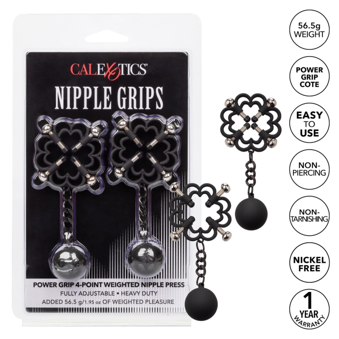 NIPPLE GRIPS POWER GRIP 4 POINT WEIGHTED NIPPLE PRESS - Click Image to Close