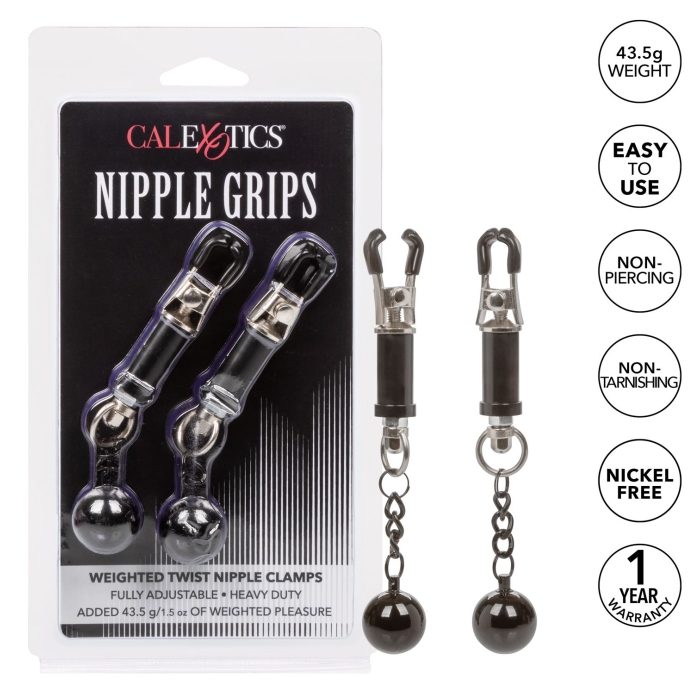 IPPLE GRIPS WEIGHTED TWIST NIPPLE CLAMPS