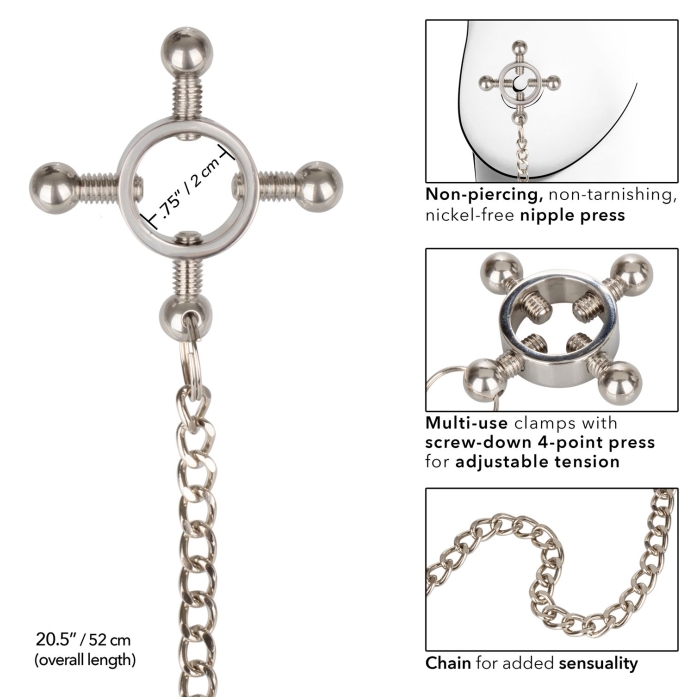 NIPPLE GRIPS 4-POINT NIPPLE PRESS WITH CHAIN - Click Image to Close