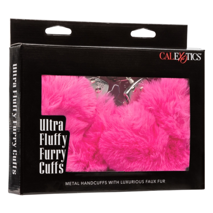 ULTRA FLUFFY FURRY CUFFS - PINK - Click Image to Close