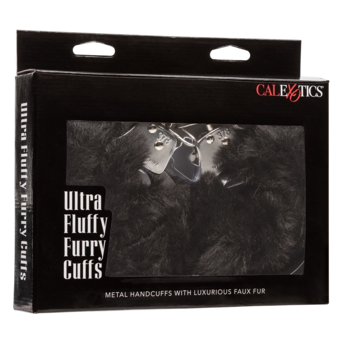 ULTRA FLUFFY FURRY CUFFS - BLACK