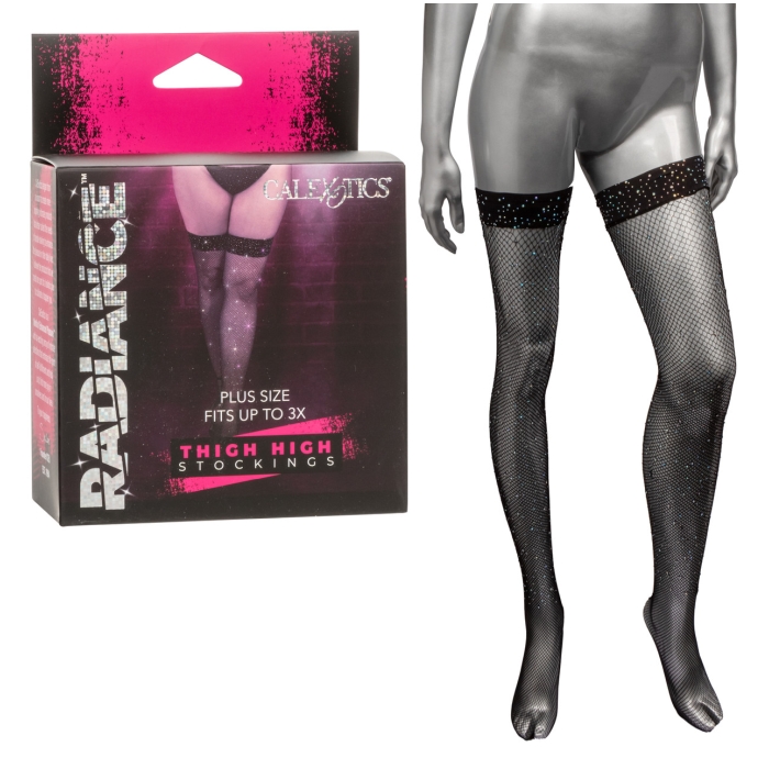 RADIANCE PLUS SZ STOCKINGS THIGH HIGH RADIANCE - Click Image to Close