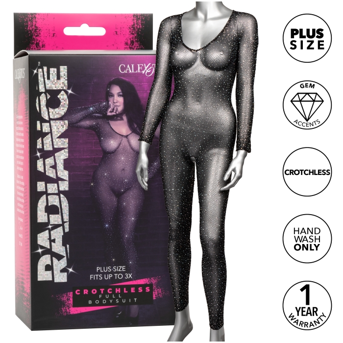 RADIANCE - PLUS SIZE CROTCHLESS FULL BODY SUIT