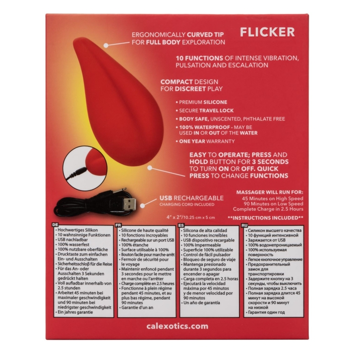 RED HOT FLICKER - RED - Click Image to Close
