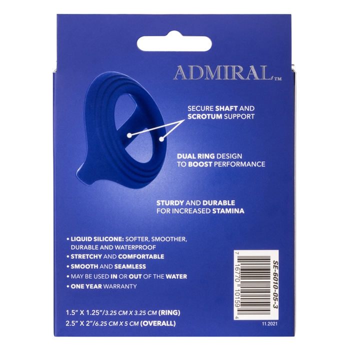 ADMIRAL COCK AND BALL DUAL RING - Click Image to Close